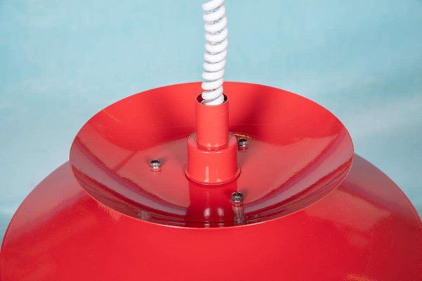 Vintage Scandinavian Scale Lamp in Red-HGA-2041703