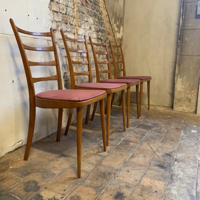 Vintage Scandinavian Style Chairs, 1950s, Set of 4-NJY-1804075