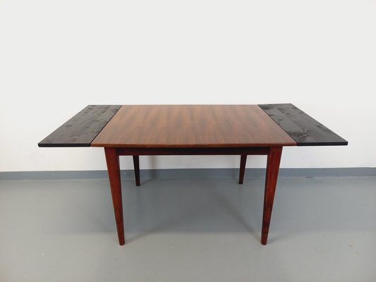 Vintage Scandinavian Style Dining Table in Rosewood with Extensions, 1960s-AHO-1805959