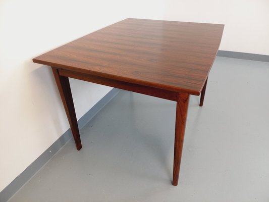 Vintage Scandinavian Style Dining Table in Rosewood with Extensions, 1960s-AHO-1805959