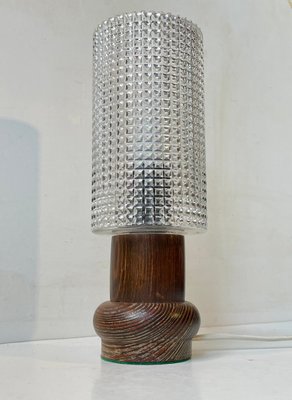 Vintage Scandinavian Table Lamp in Zebra Wood, 1970s-LCR-1765603