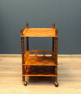 Vintage Scandinavian Teak Bar Cart-KDW-1090070