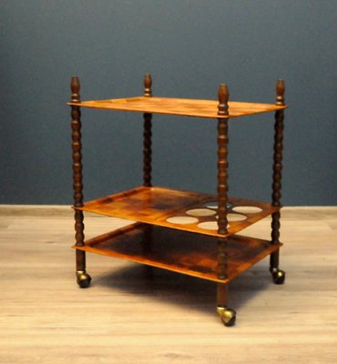 Vintage Scandinavian Teak Bar Cart-KDW-1090070