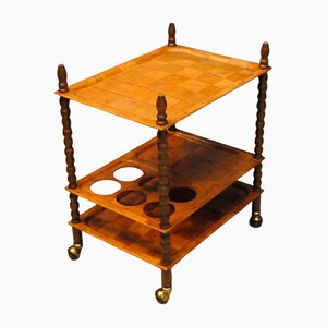 Vintage Scandinavian Teak Bar Cart-KDW-1090070