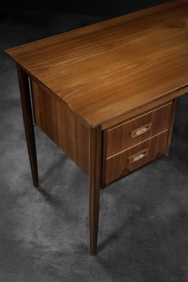 Vintage Scandinavian Teak Desk with Drawers, 1960s-ZAA-1768436