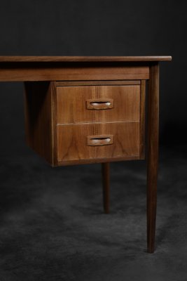 Vintage Scandinavian Teak Desk with Drawers, 1960s-ZAA-1768436