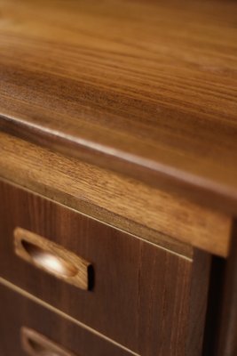 Vintage Scandinavian Teak Desk with Drawers, 1960s-ZAA-1768436