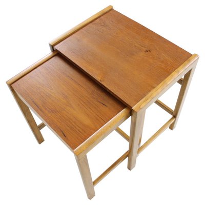 Vintage Scandinavian Teak Nesting Table Set, 1960s-TZ-938751