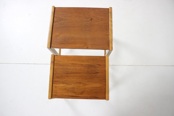 Vintage Scandinavian Teak Nesting Table Set, 1960s-TZ-938751