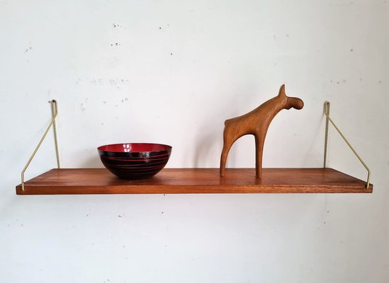 Vintage Scandinavian Teak Shelf, 1960s-EYI-2041377