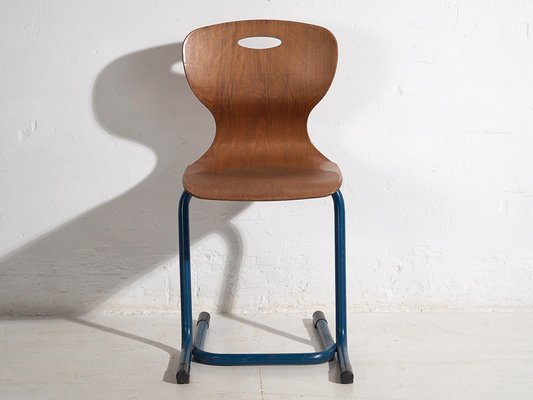 Vintage School Chairs, 1950, Set of 4-ZNJ-2035295