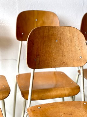 Vintage School Chairs, Set of 6-ALG-2020117