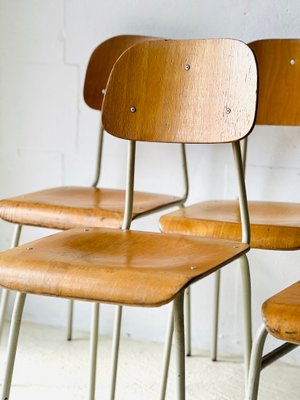 Vintage School Chairs, Set of 6-ALG-2020117