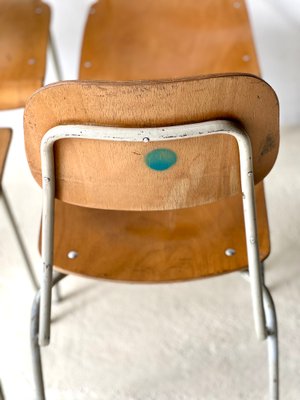 Vintage School Chairs, Set of 6-ALG-2020117