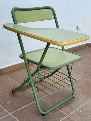 Vintage School Folding Academy Chairs, Set of 4-TCS-2018433