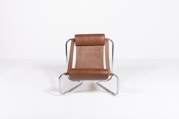 Vintage Sculptural Italian Sling Lounge Chair, 1970s-KMC-2024262