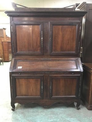 Vintage Secretaire in Mahogany-HLV-1428736