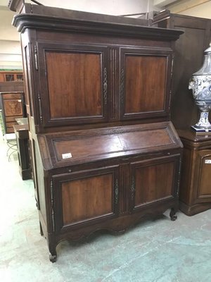 Vintage Secretaire in Mahogany-HLV-1428736