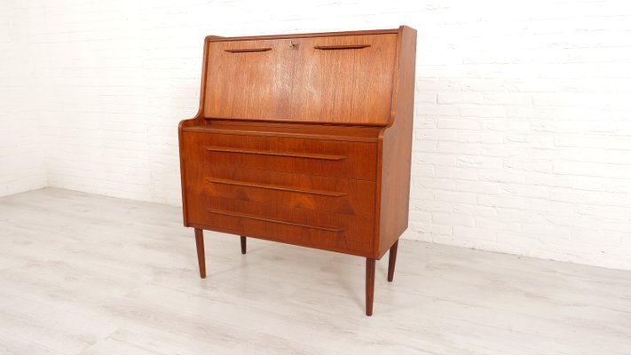 Vintage Secretaire in Teak-HPM-2031510