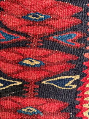 Vintage Senneh Kilim Flat Rug-YMM-1062236