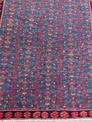 Vintage Senneh Kilim Flat Rug-YMM-1062236