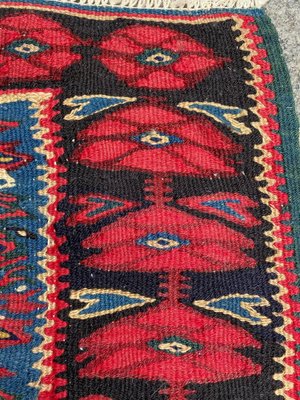 Vintage Senneh Kilim Flat Rug-YMM-1062236