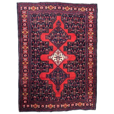 Vintage Senneh Kurdish Carpet-YMM-1142074