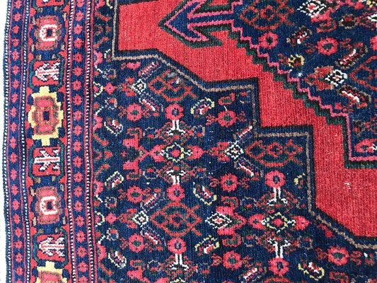 Vintage Senneh Kurdish Carpet-YMM-1142074