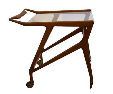 Vintage Serving Cart Attributed to Angelo De Baggis and Ico Parisi, Italy, 1950s-ZCI-751874