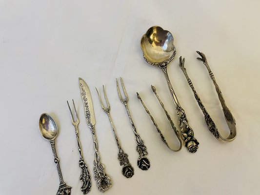 Vintage Serving Set, 1940s, Set of 8-RZY-1751973