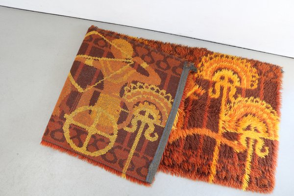 Vintage Shaggy Rug, Sweden from Rya, 1960-FJP-2033786