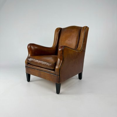 Vintage Sheep Leather Club Chair, 1970s-RMX-2022472