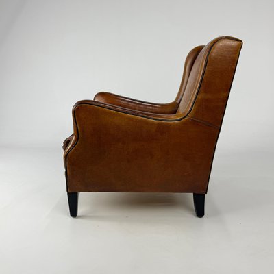 Vintage Sheep Leather Club Chair, 1970s-RMX-2022472