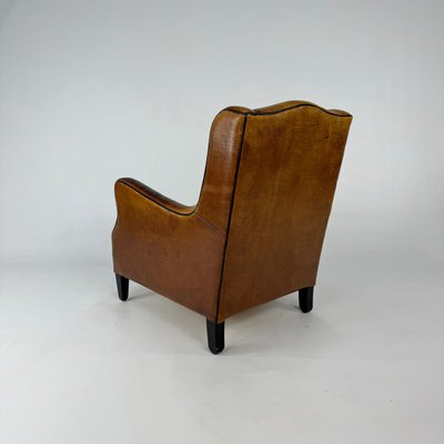 Vintage Sheep Leather Club Chair, 1970s-RMX-2022472