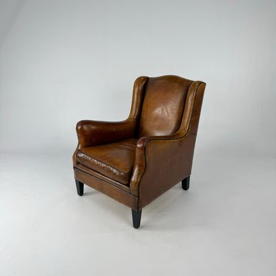 Vintage Sheep Leather Club Chair, 1970s-RMX-2022472