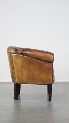 Vintage Sheep Leather Club Chair-HPP-2039536