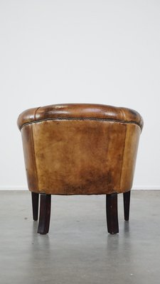 Vintage Sheep Leather Club Chair-HPP-2039536