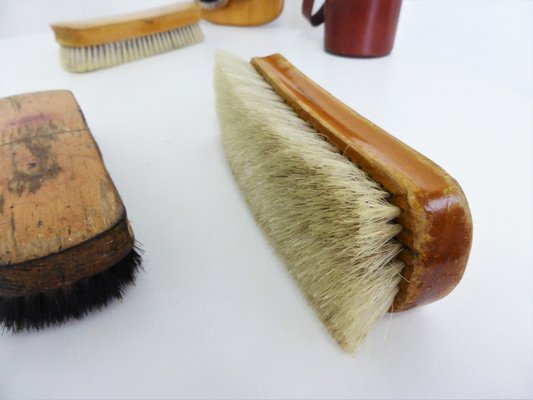 Vintage Shoe Brushes, 1960s, Set of 9-KNM-948683