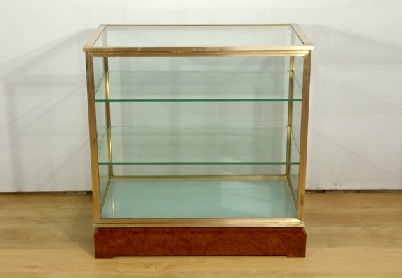 Vintage Showcase in Glass and Brass, 1950s-RVK-2032291