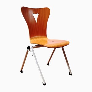 Vintage Side Chair in Metal and Wood-NMC-1317697