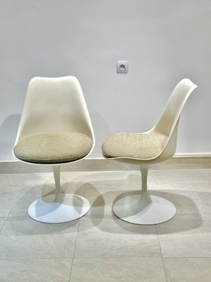 Vintage Side Chairs and Armchairs by Eero Saarinen, 1950s, Set of 4-DLN-2041161