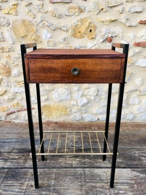 Vintage Side Table with Drawer, 1950s-OJT-1805188