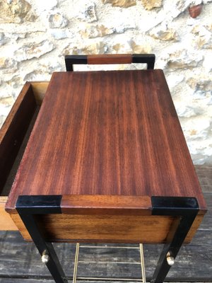 Vintage Side Table with Drawer, 1950s-OJT-1805188