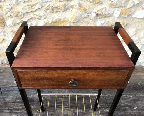 Vintage Side Table with Drawer, 1950s-OJT-1805188