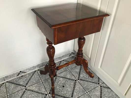 Vintage Side Table with Drawers, 1900s-WQQ-1170169