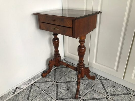 Vintage Side Table with Drawers, 1900s-WQQ-1170169