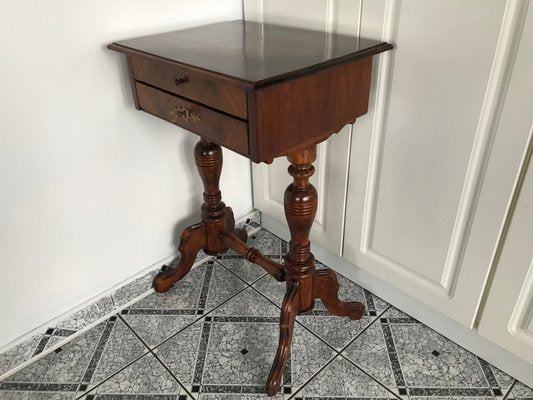 Vintage Side Table with Drawers, 1900s-WQQ-1170169