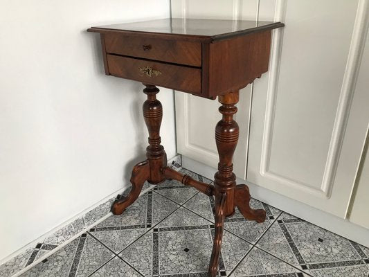 Vintage Side Table with Drawers, 1900s-WQQ-1170169