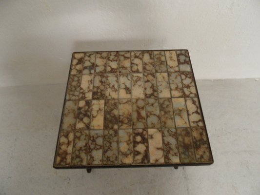 Vintage Side Table with Tiles, 1960s-PNJ-2020468