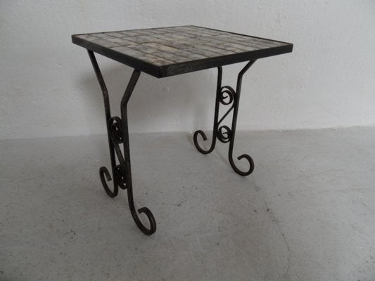 Vintage Side Table with Tiles, 1960s-PNJ-2020468